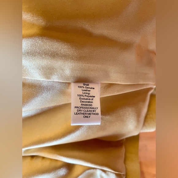 Studded Beige Leather Jacket - Picture 11 of 11